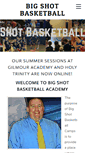 Mobile Screenshot of bigshotbasketballacademy.com